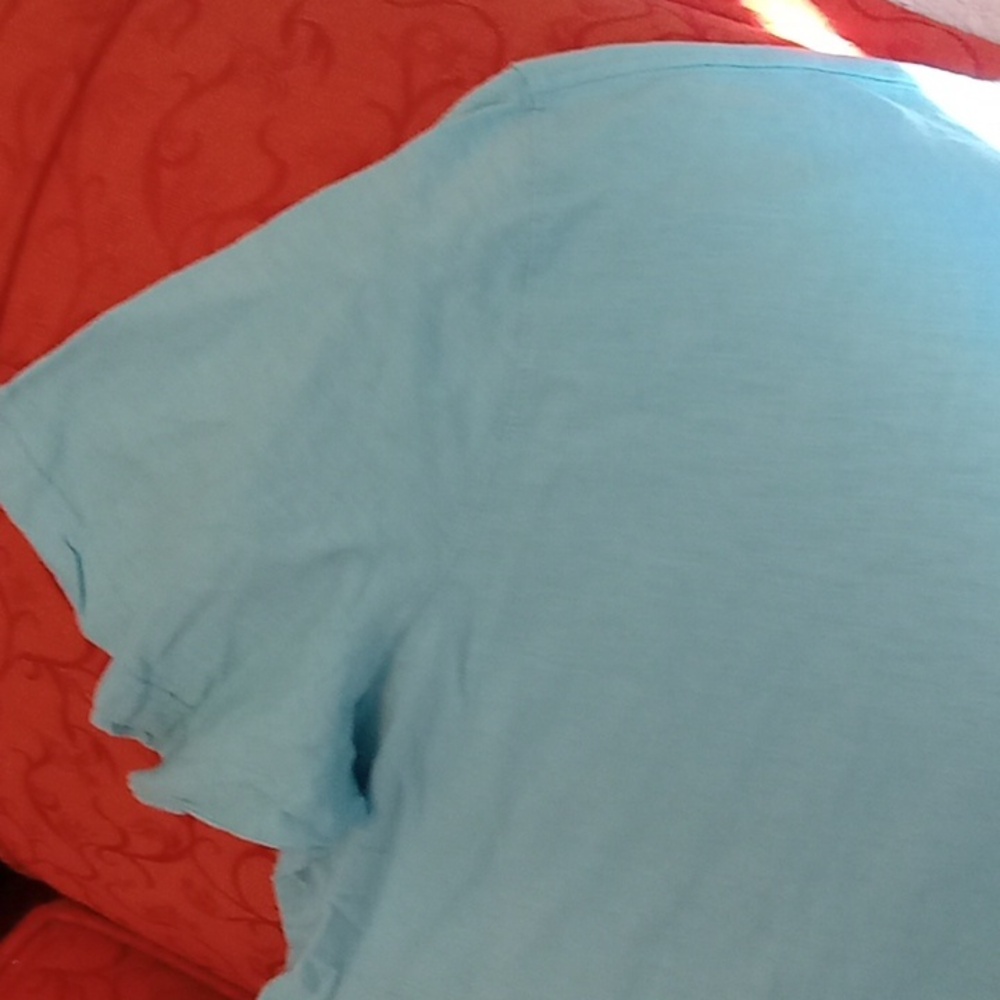Nwt Saint Johns Bay Light Blue T-Shirt Cotton - Picture 4 of 5